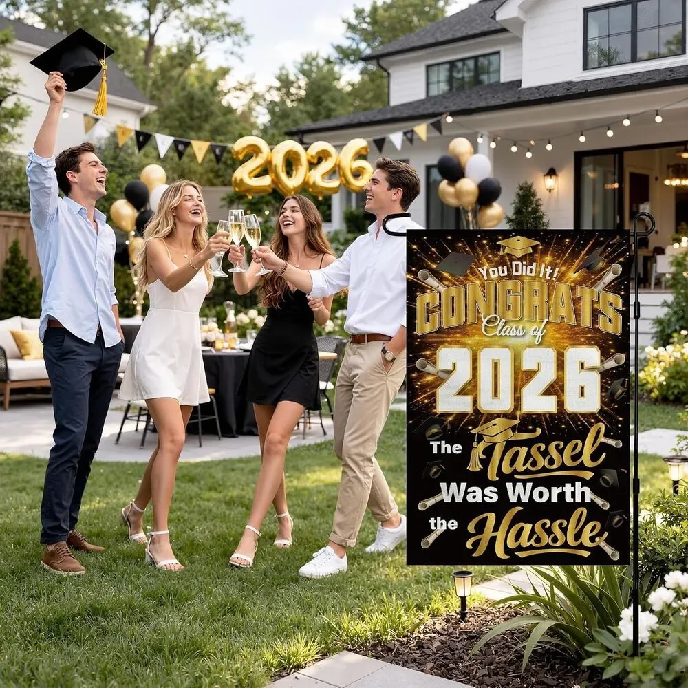 Class of 2026 Graduation Party Decor Bundle Banner Napkins Centerpieces Set